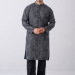 Regular Fit Printed Tencel Panjabi